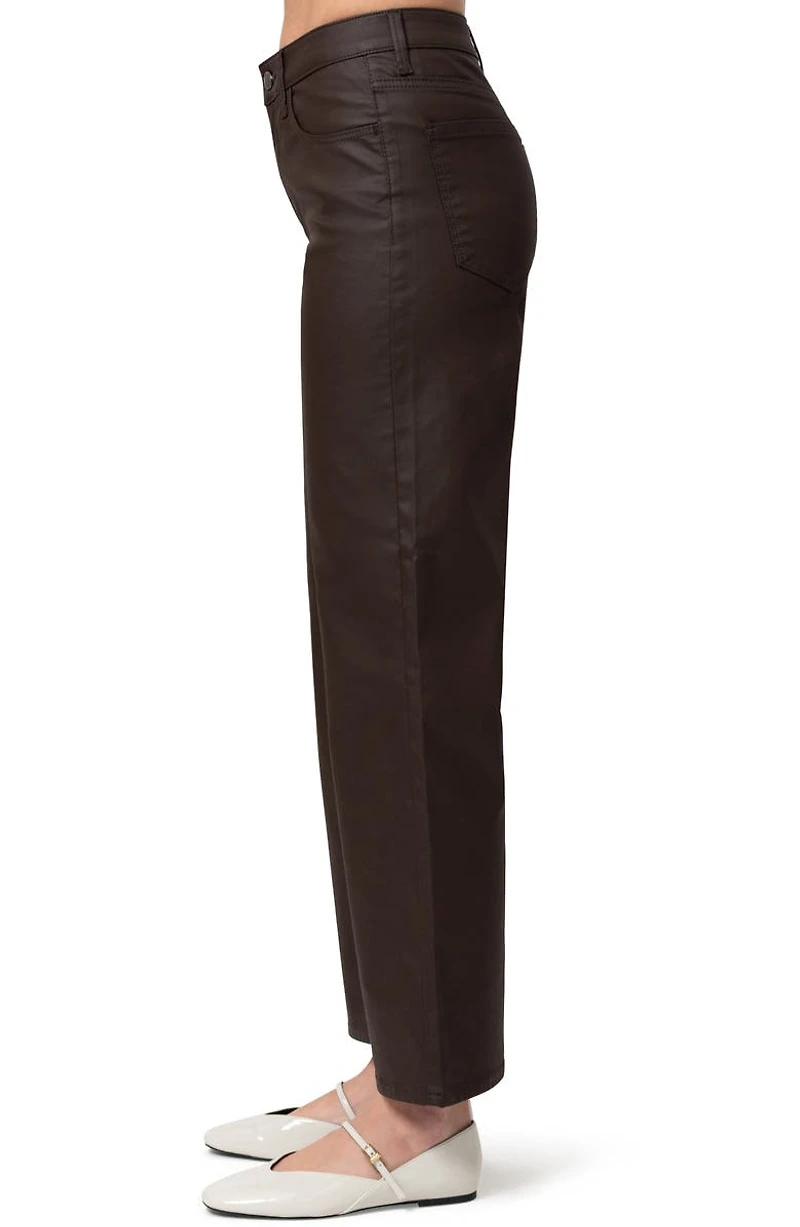 Alena Coated Wide Leg Jeans