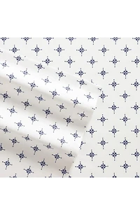 Compass Print 200 Thread Count Cotton Percale Sheet Set