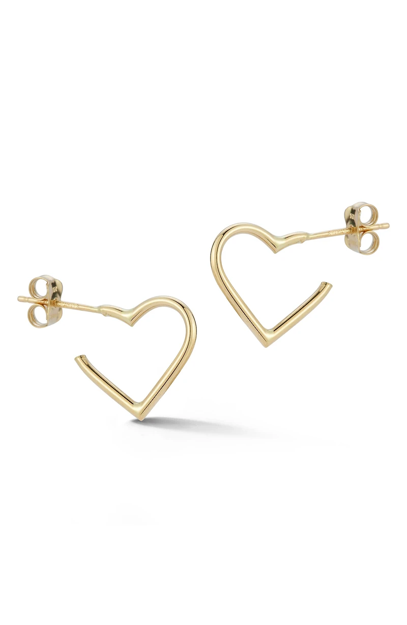Heart Hoop Earrings
