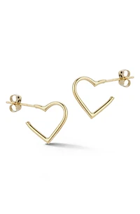 Heart Hoop Earrings