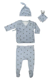 4-Piece Bumble Bee Layette Set