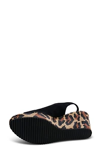 Liza Genuine Calf Hair Wedge Sandal