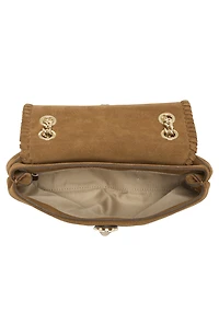 Edie Whipstitch Leather Crossbody