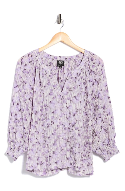 Three-Quarter Sleeve Smocked Top