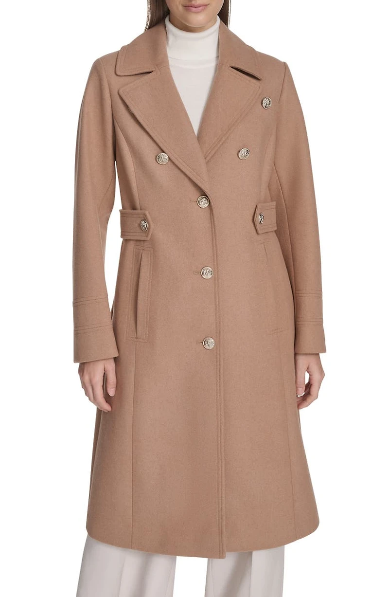 Notch Lapel Military Coat