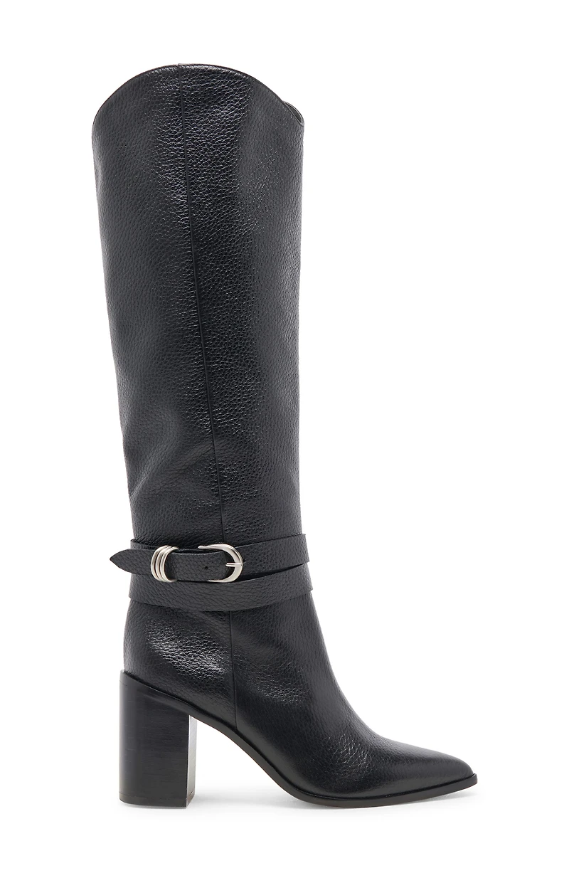 Tyrone Pointed Toe Knee High Boot