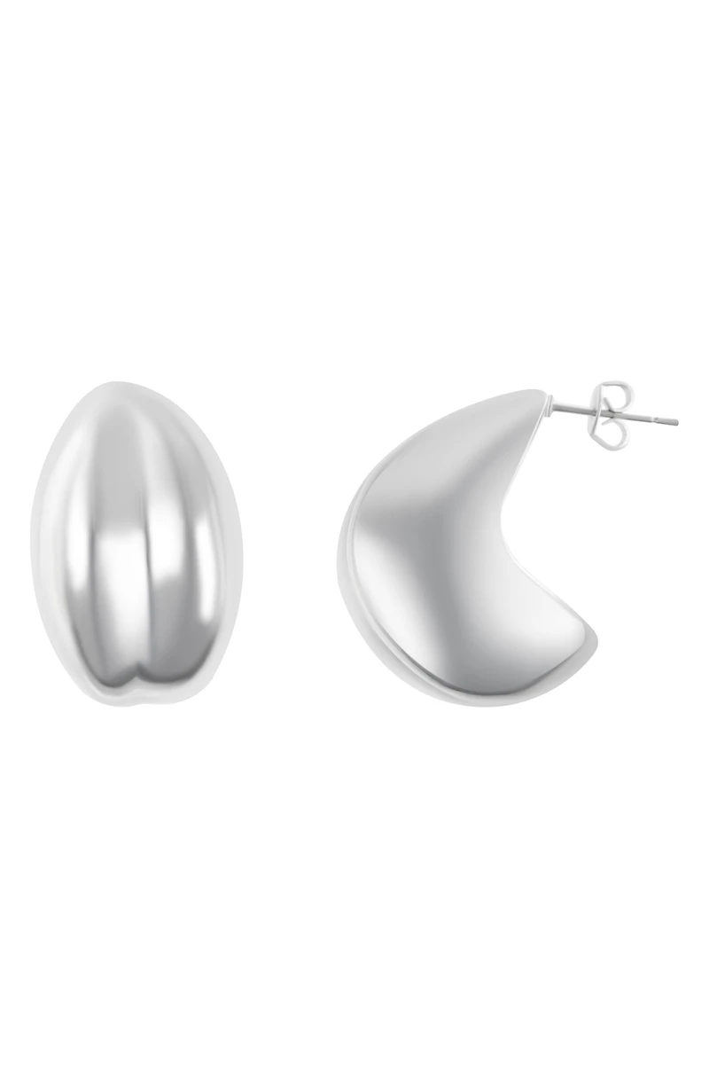 Puffy Hoop Earrings