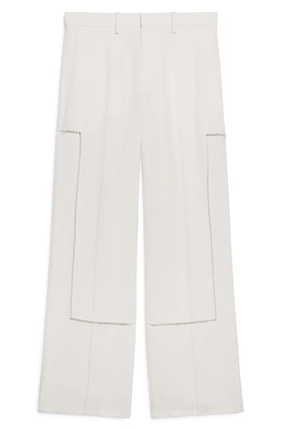 Border Relaxed Fit Slub Viscose Carpenter Pants