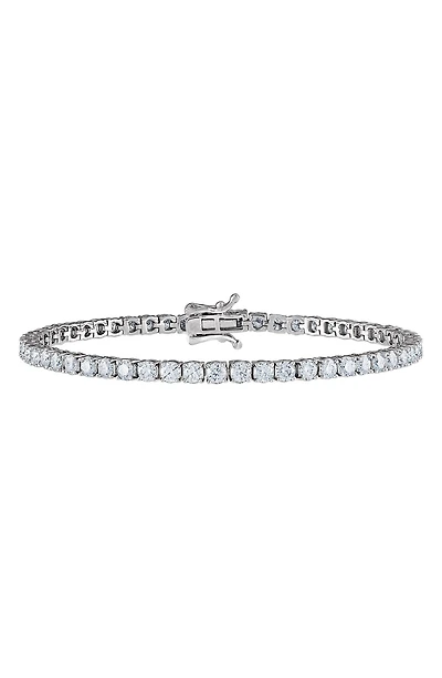 Sterling Silver Created Moissanite Tennis Bracelet