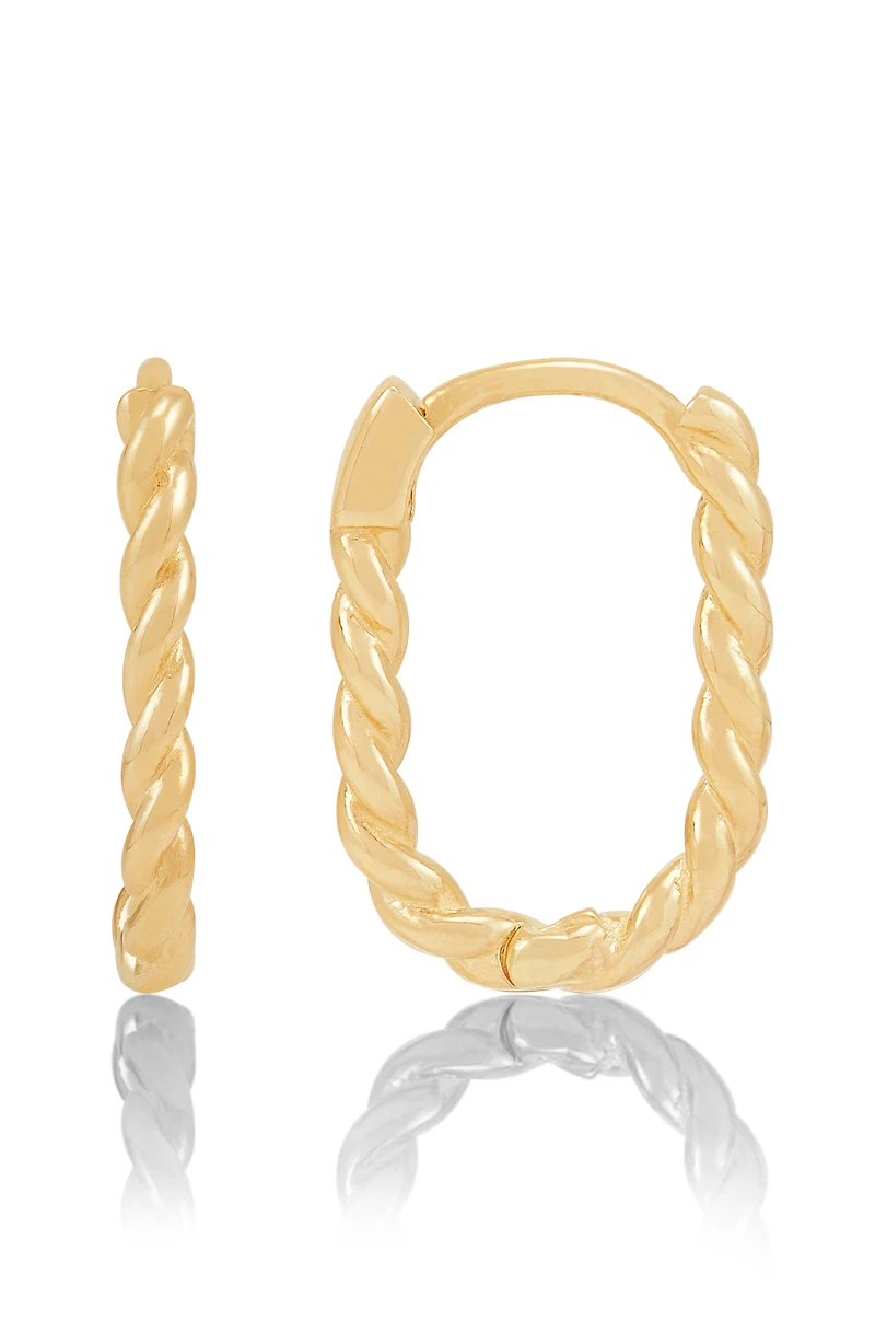 Braided Hoop Earrings