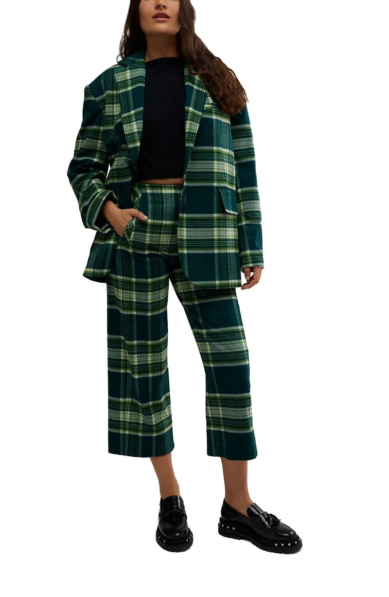 Acadia Plaid Crop Pants