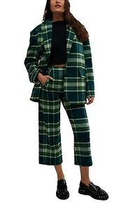 Acadia Plaid Crop Pants