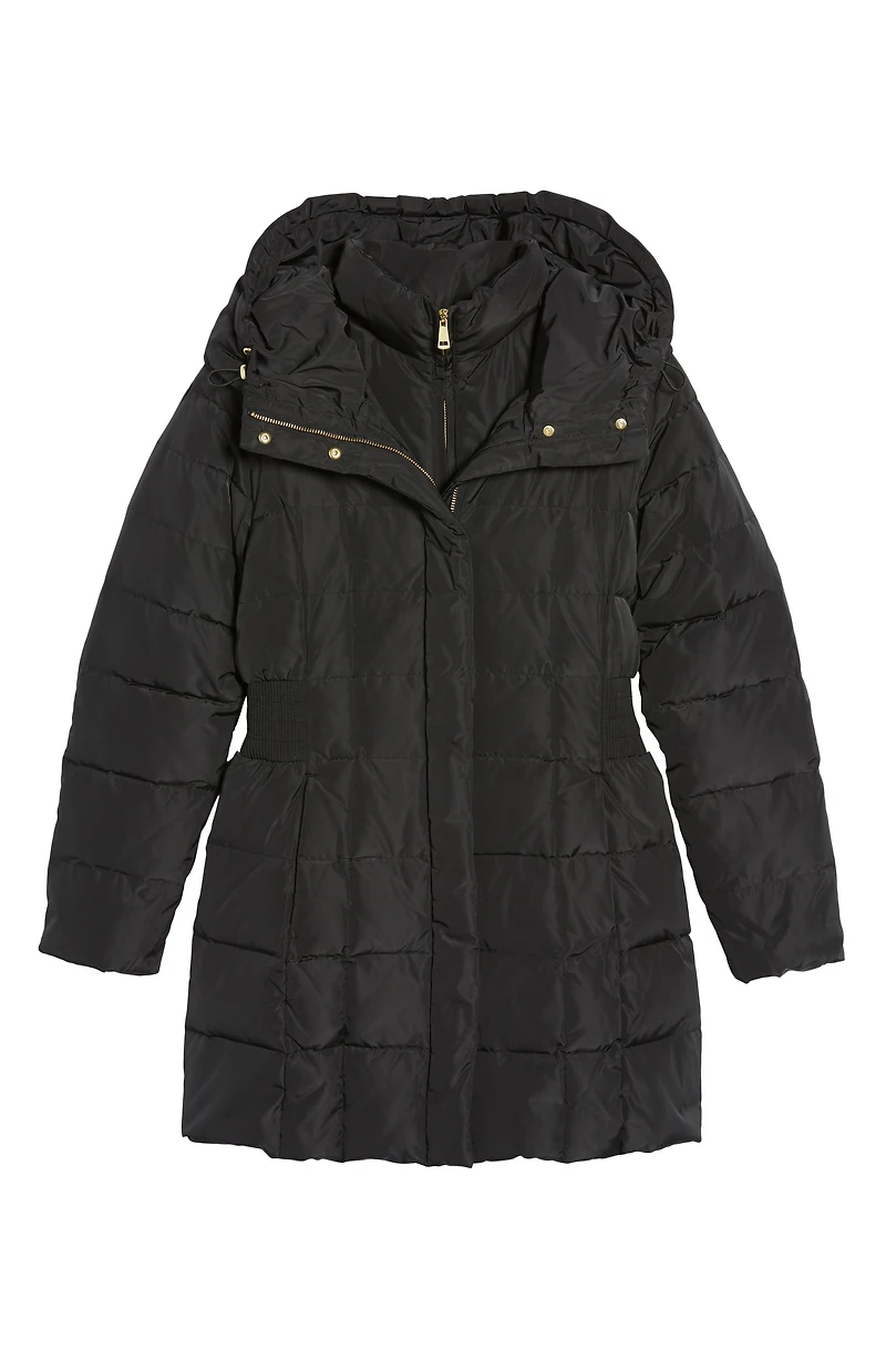 Hooded Down & Feather Jacket