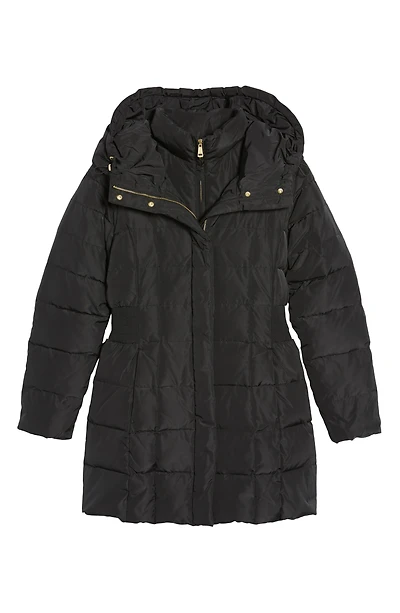 Hooded Down & Feather Jacket