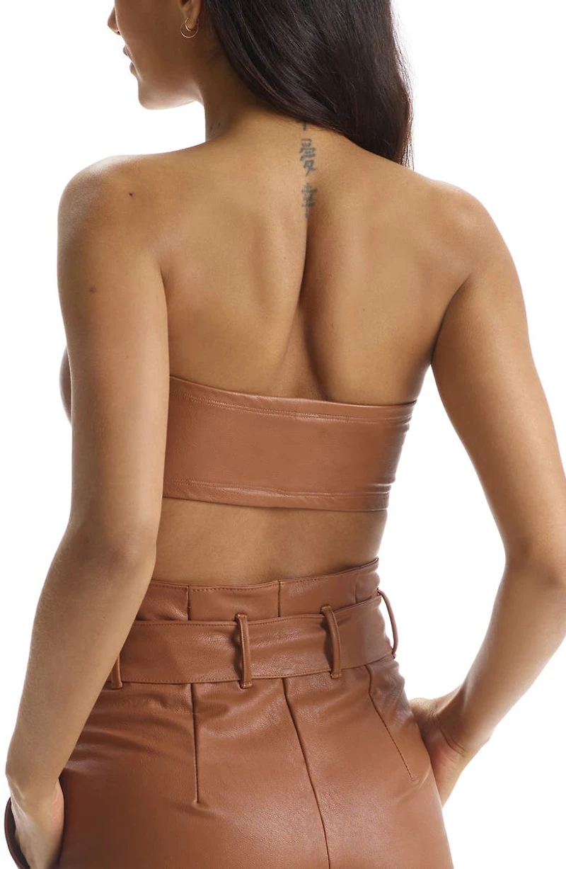 Faux Leather Bandeau