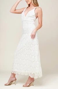 Pineapple Lace Maxi Dress