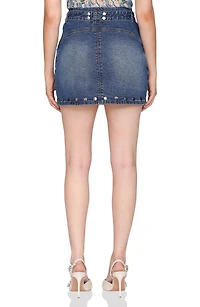 Belted Stud Miniskirt