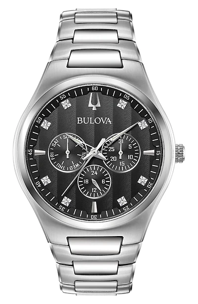 Men's Stainless Steel Bracelet Watch, 40mm