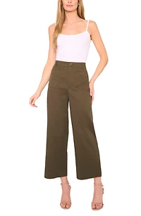 Patch Pocket Crop Twill Pants