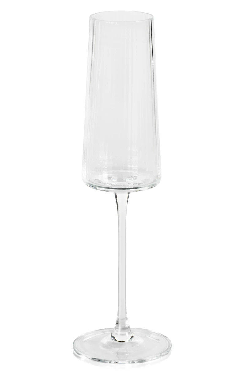 Benin Fluted Set of 4 Champagne Flutes