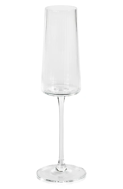 Benin Fluted Set of 4 Champagne Flutes