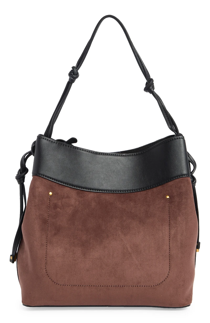 Opal Mixed Media Hobo Bag