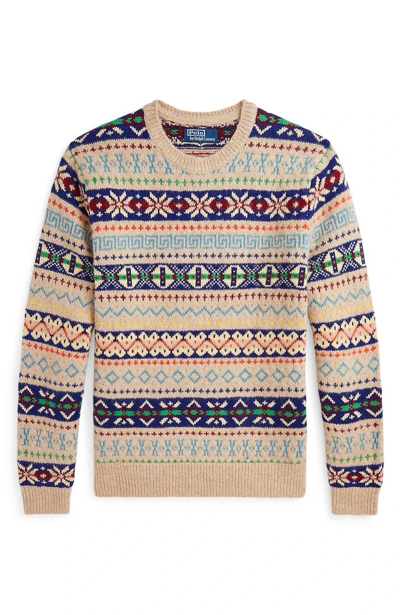 Fair Isle Wool Blend Sweater