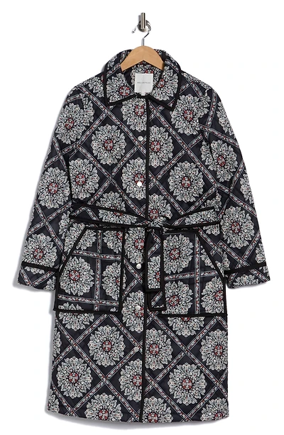 Tie Waist Quilted Jacket