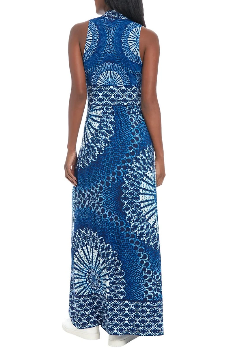 Sleeveless Stretch Jersey Maxi Dress