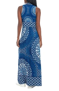Sleeveless Stretch Jersey Maxi Dress