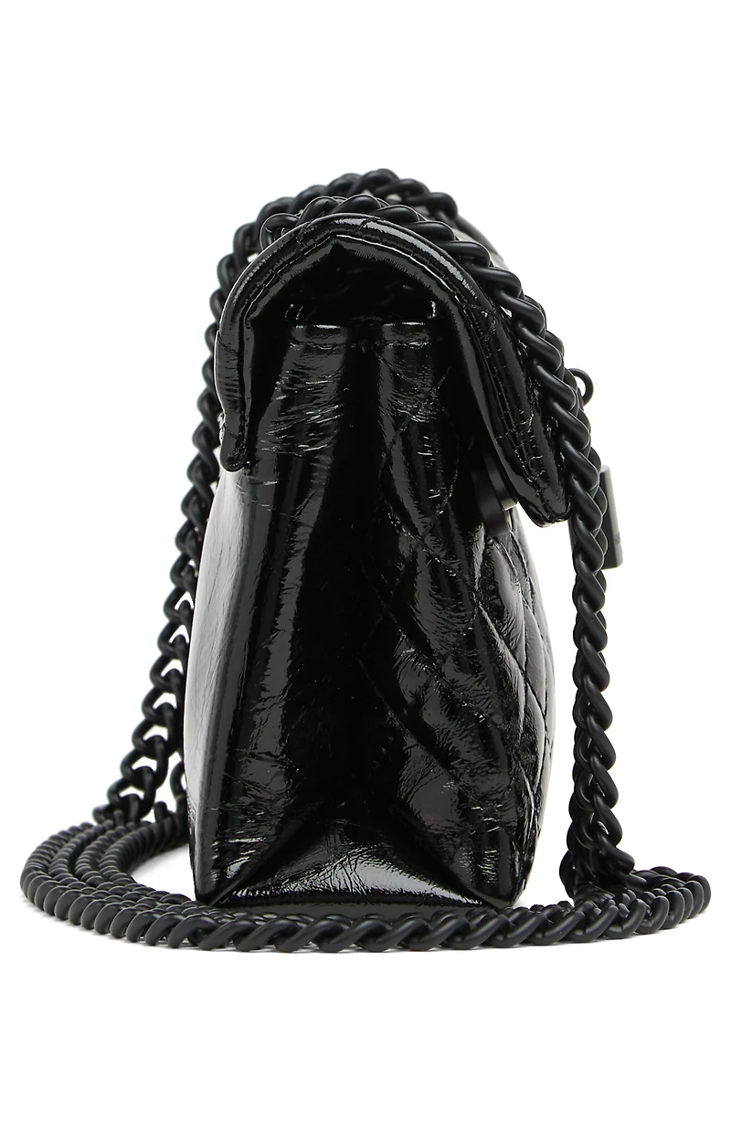 Mini Brixton Drench Patent Leather Shoulder Bag