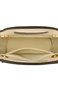 Mini Flamingo Embroidered Woven Tote Bag