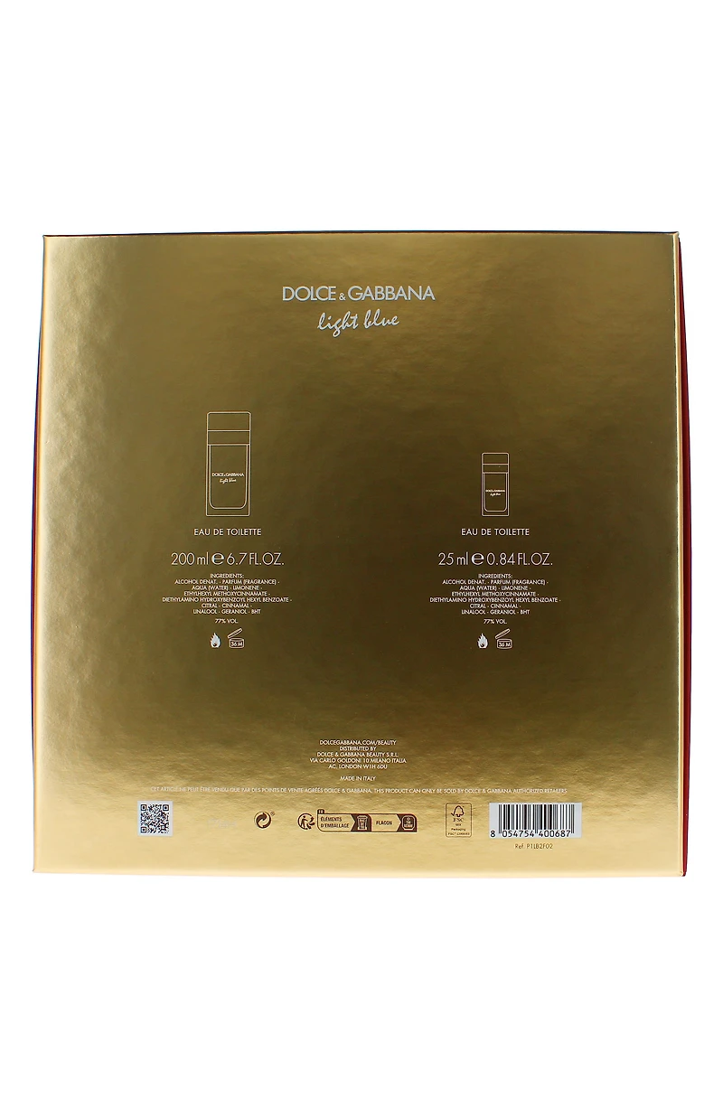 Light Blue Eau de Toilette Set $225 Value
