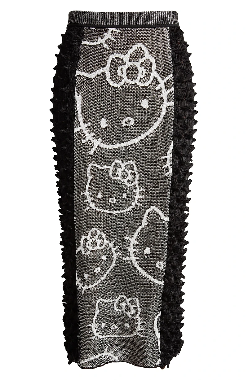 x Sanrio Hello Kitty® Spike Knit Midi Sweater Skirt