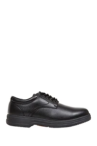 Service Faux Leather Derby - Wide Width Available