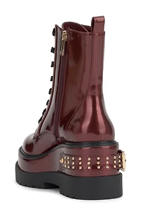 Imelda Lace-Up Platform Moto Bootie