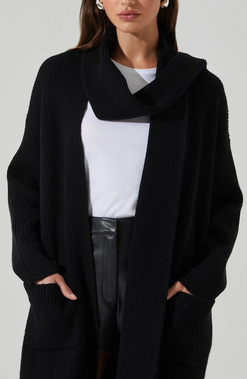 Noemi Scarf Longline Cardigan