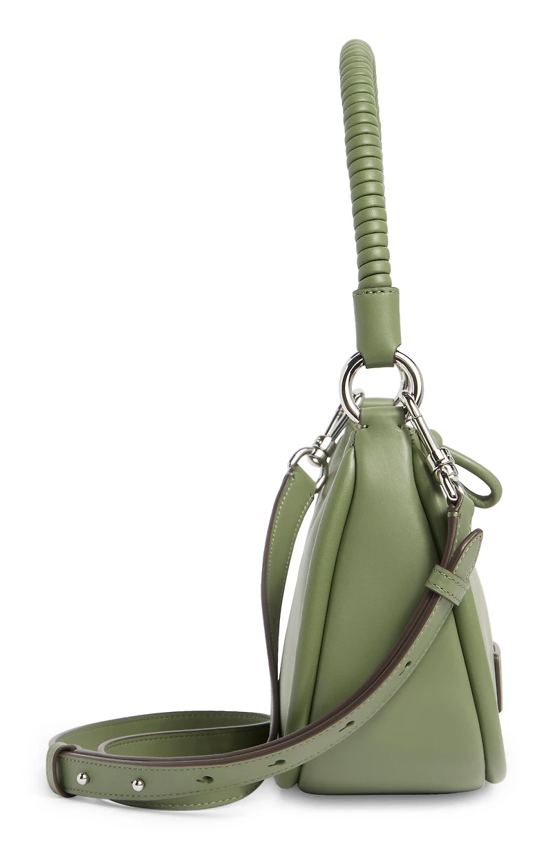 loop smooth leather shoulder bag