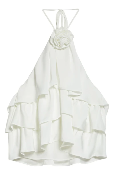 Minnie Tiered Ruffle Halter Top