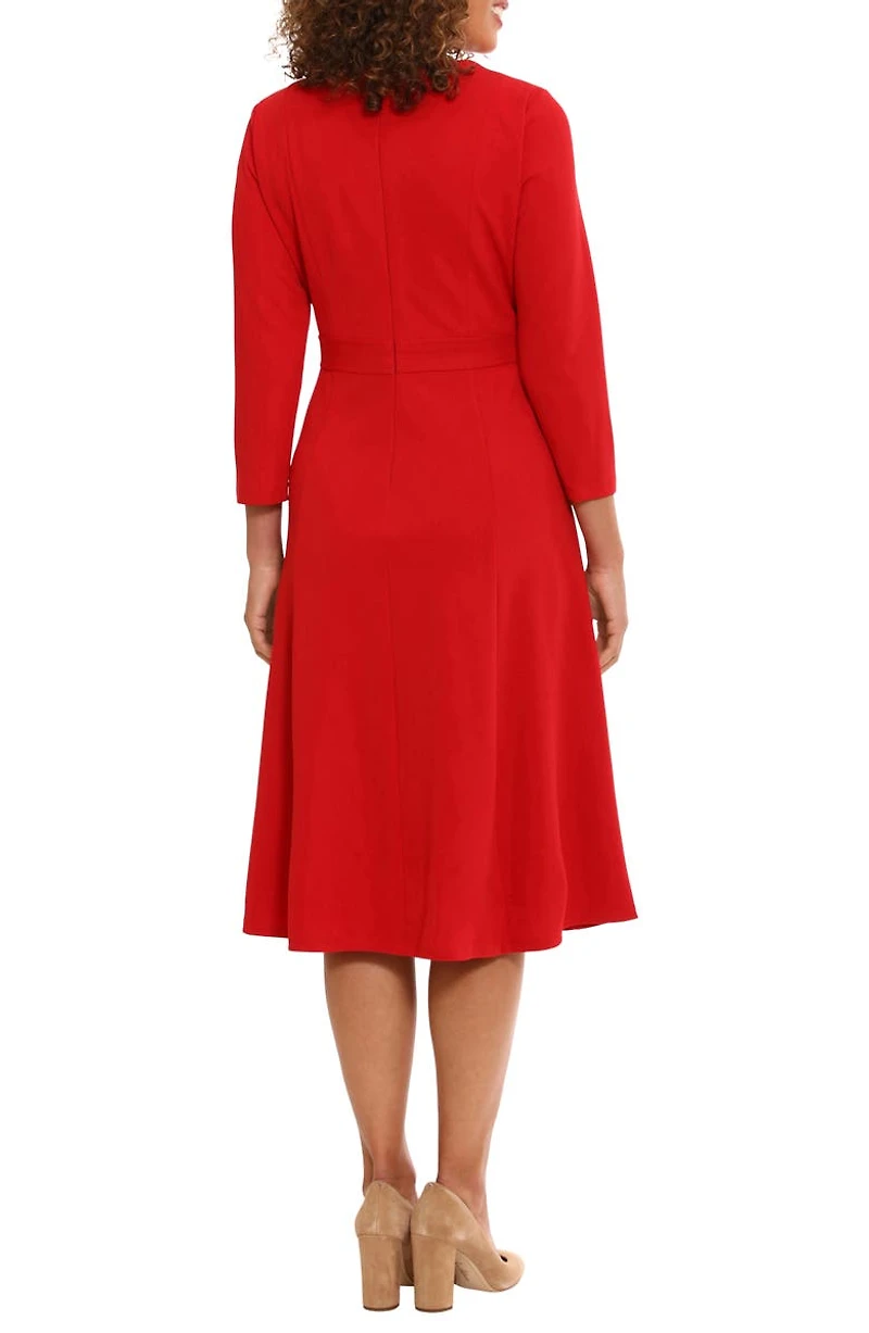 Seamed Midi Dress
