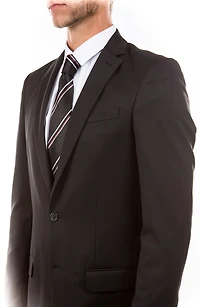Solid Two Button Notch Lapel Suit Separate Jacket