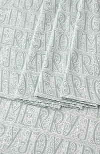 Turkish Cotton Windowpane Printed Flannel Sheet Set