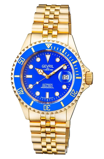 Wall Street GMT Bracelet Watch, 43mm