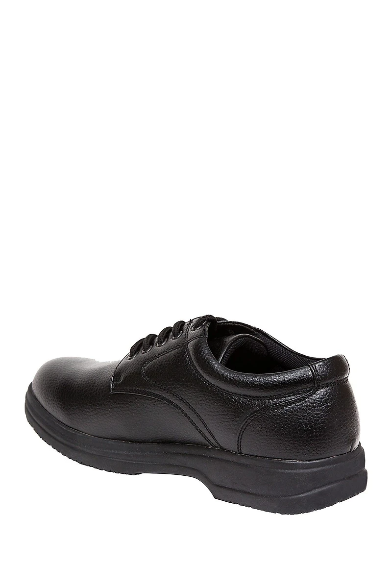 Service Faux Leather Derby - Wide Width Available