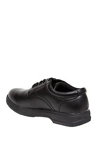 Service Faux Leather Derby - Wide Width Available