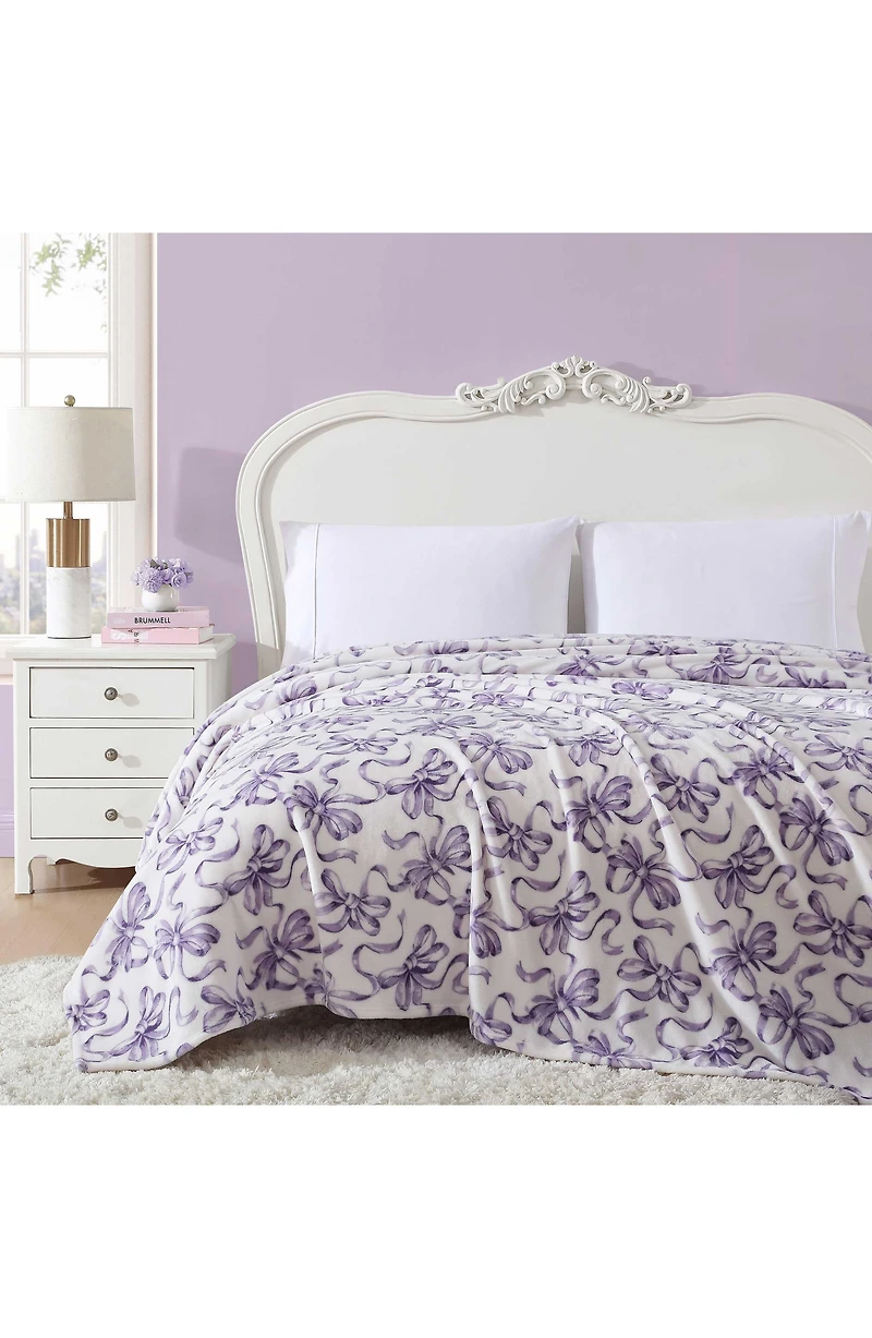 Ballet Bows Throw Blanket