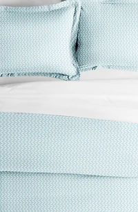 IENJOY HOME Premium Ultra Soft 3-Piece Puffed Chevron Print Duvet Cover Set