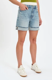 Easy Rider High Waist Relaxed Denim Shorts