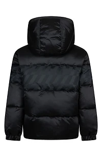 Kids' Jacquard Hazard Stripe Puffer Jacket