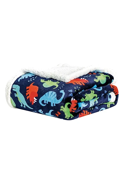 Dinosaur Plush Throw Blanket